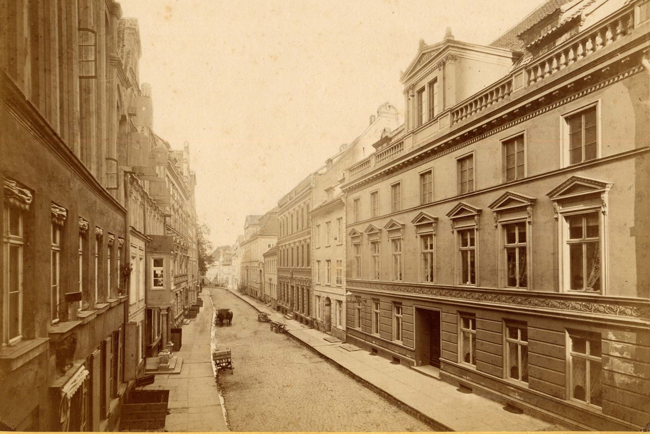 Die Badenstraße um ca. 1890.
