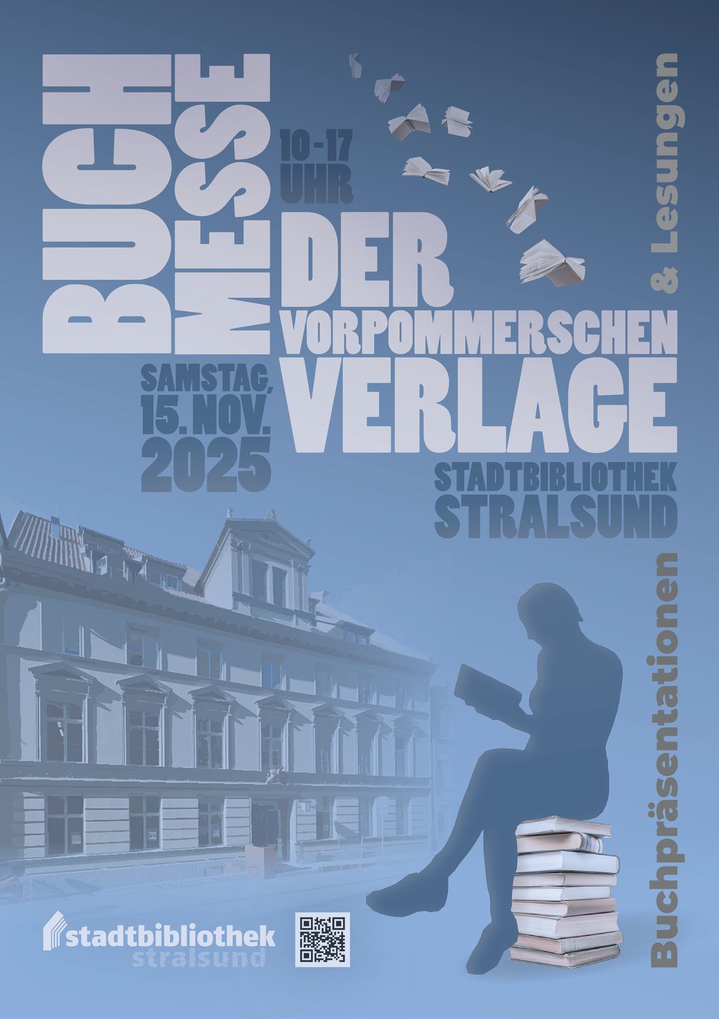 Buchmesse 2025 in der Stadtbibliothek Stralsund