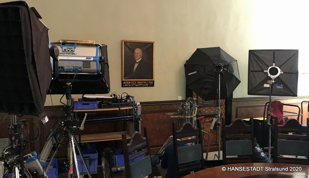 Filmequipment in der Ratsstube