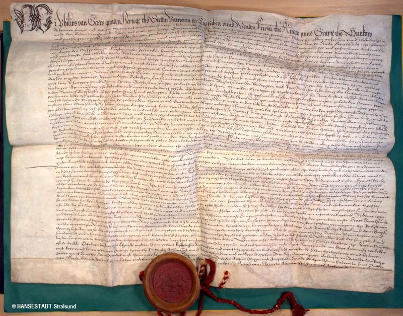 Urkunde von 1541 - vorher