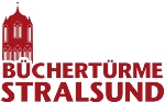 Das Logo der Büchertürme Stralsund.